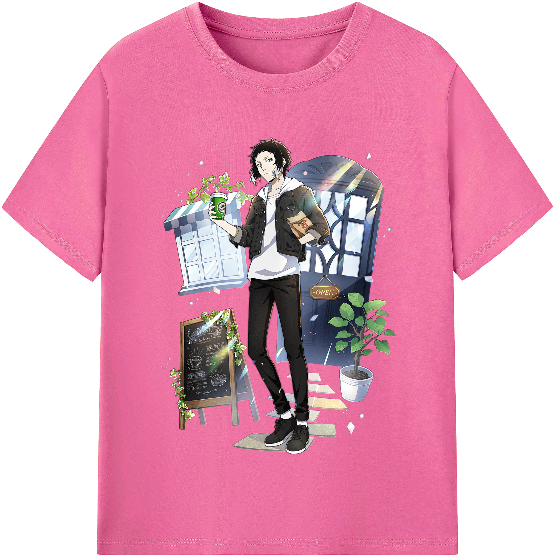 （画像用） 文豪ストレイドッグス Bungo Stray Dogs レディースカジュアルプリントTシャツ（綿100％）